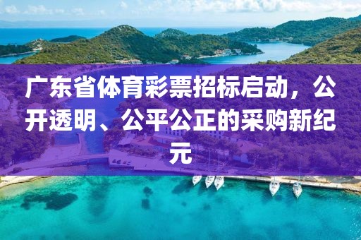 广东省体育彩票招标启动，公开透明、公平公正的采购新纪元